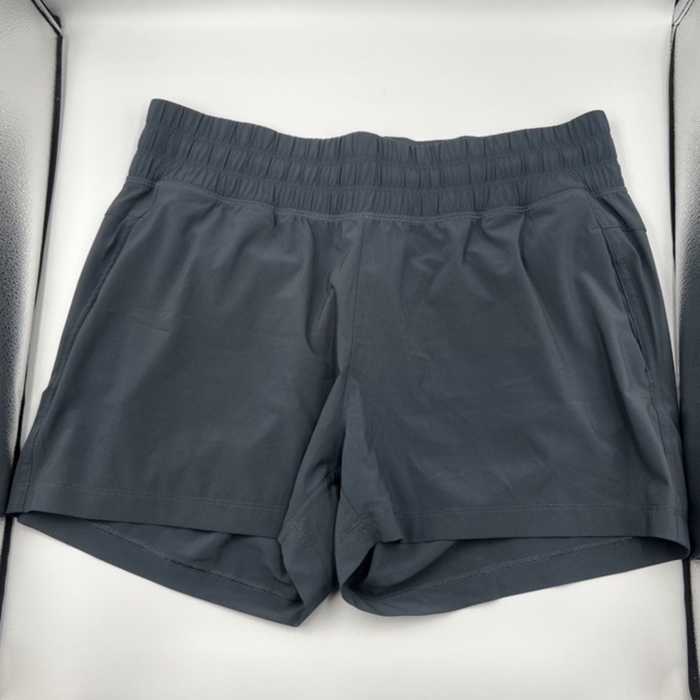 Free Fly Women's Large Bamboo Pull On Shorts Charcoal Gray Activewear